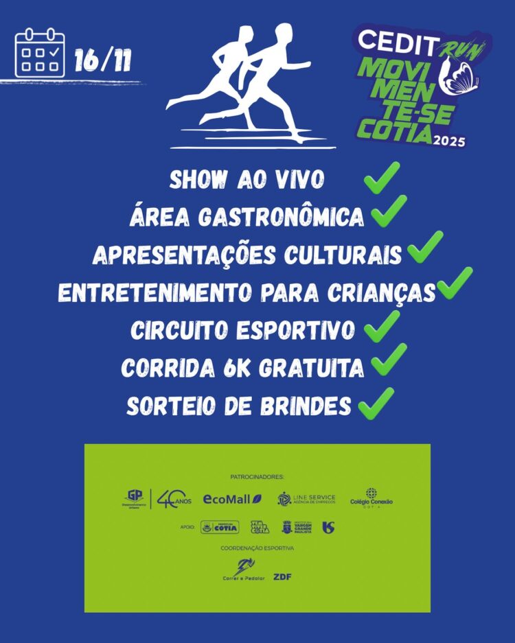 CEDIT RUN – MOVIMENTE-SE COTIA 2025.